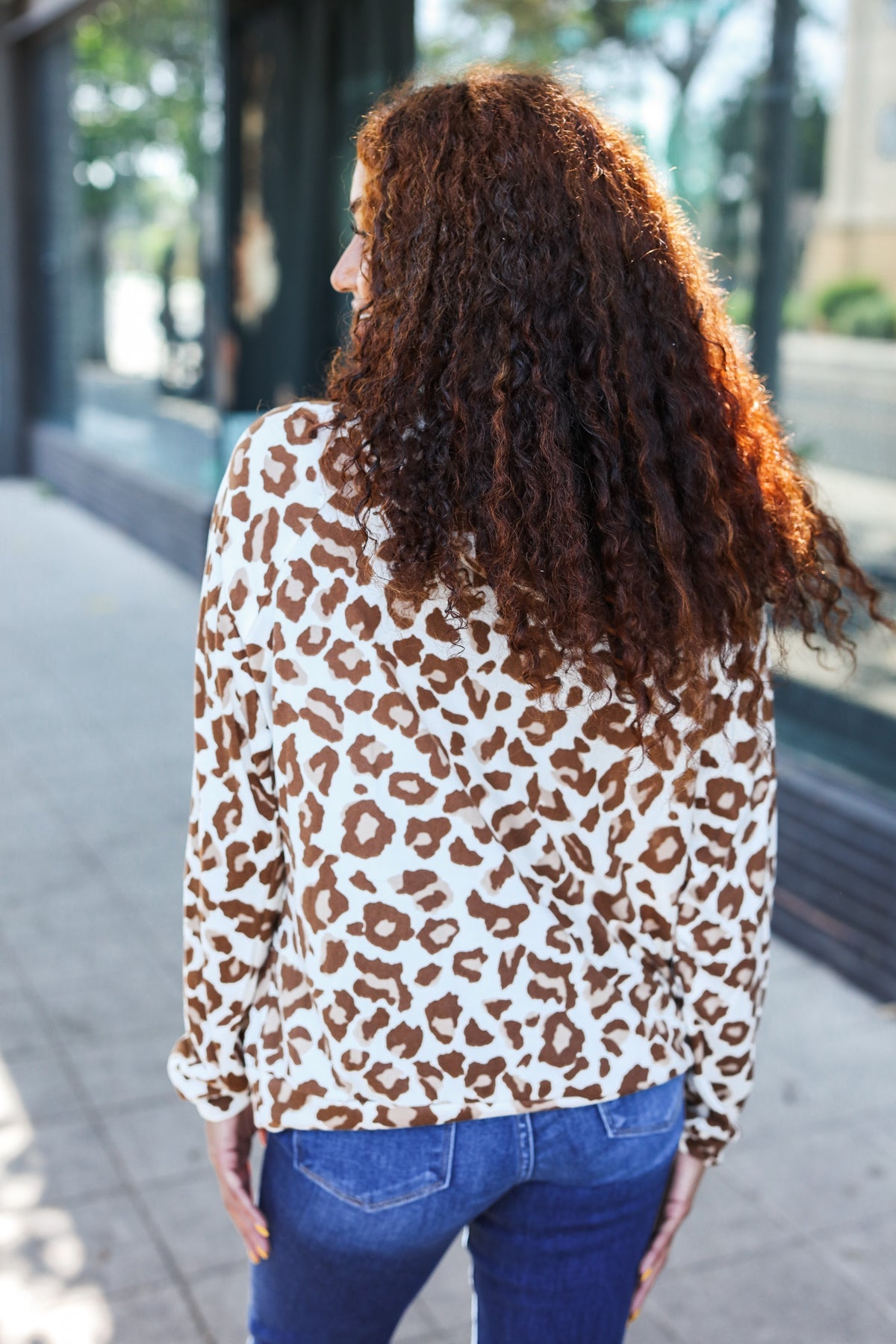 Stand Out Taupe Animal Print Hoodie