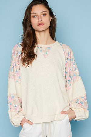 Balloon Floral Long Sleeve Top