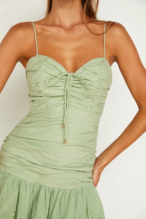 Cami Mini Dress - Sage Green