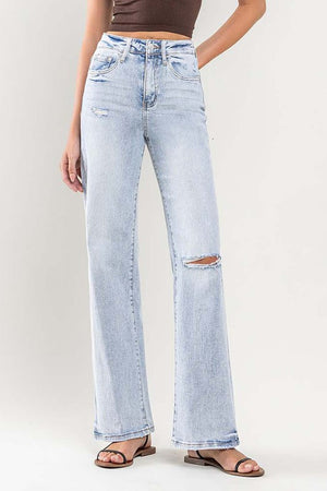 90's Vintage Super High-Rise Flare Jeans - VERVET by Flying Monkey