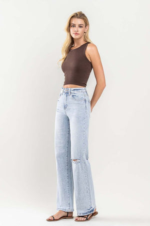 90's Vintage Super High-Rise Flare Jeans - VERVET by Flying Monkey