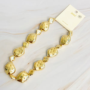 Starlight Golden Pebble Necklace