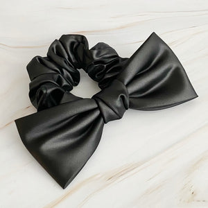 Satin Bow Tie Hair Scrunch