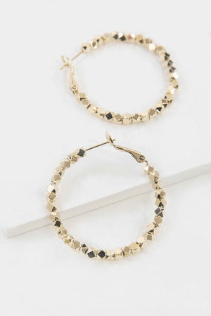 Pixeled Hoop Earrings