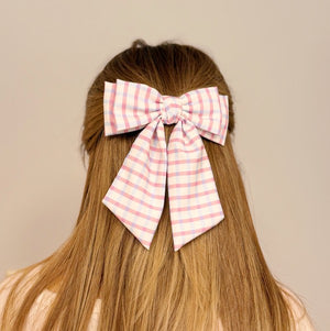 Satin Precious Double Bow Hair Clip