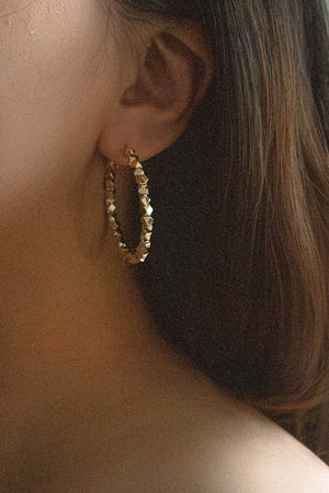 Pixeled Hoop Earrings