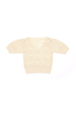 Crochet knit top