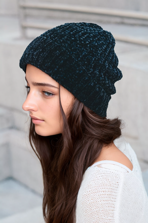 Soft Chenille Beanie Hats & Hair