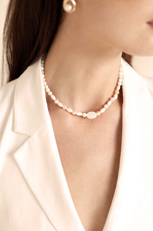 Opalescent Shell Necklace Set