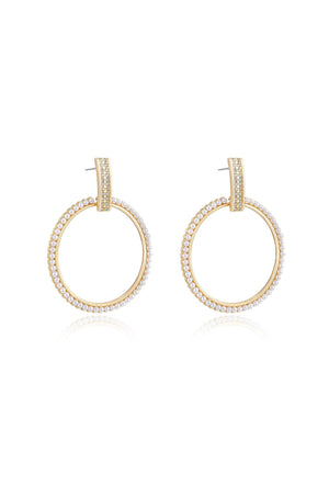 Classic Crystal Round Earrings