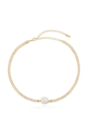 Single Freshwater Pearl Link Necklace