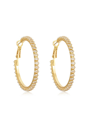 Spotlight Crystal Hoop Earrings