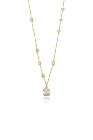 Delicate Crystal Pendant Necklace