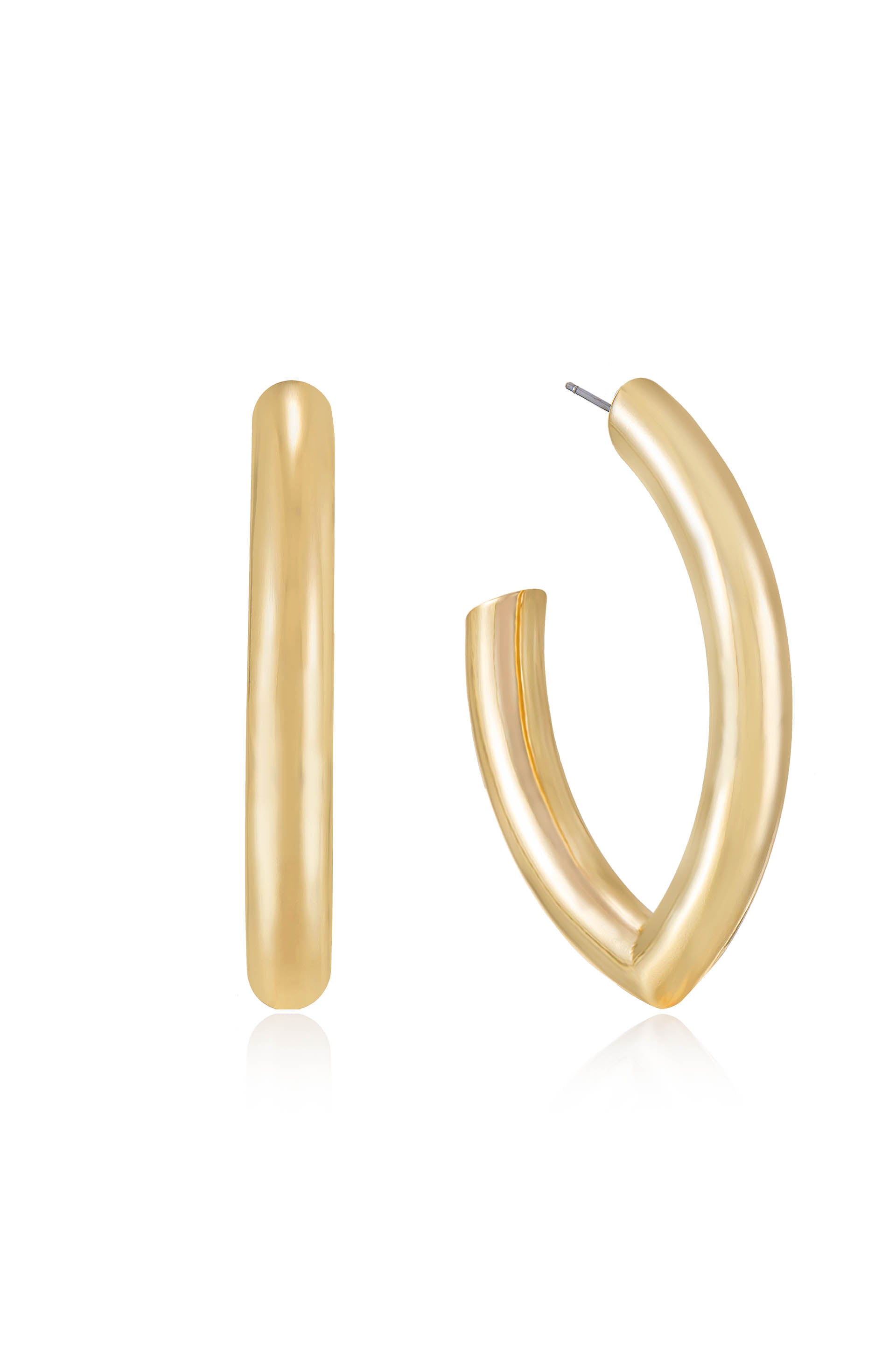 Mara Elongated Hoop Earrings