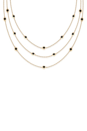 Perfect Crystal Dotted Layered Necklace - Ettika