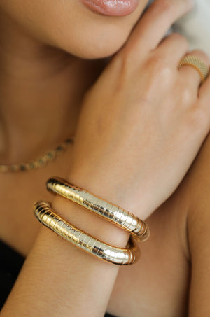 Liquid Gold Stretch Bracelet Set