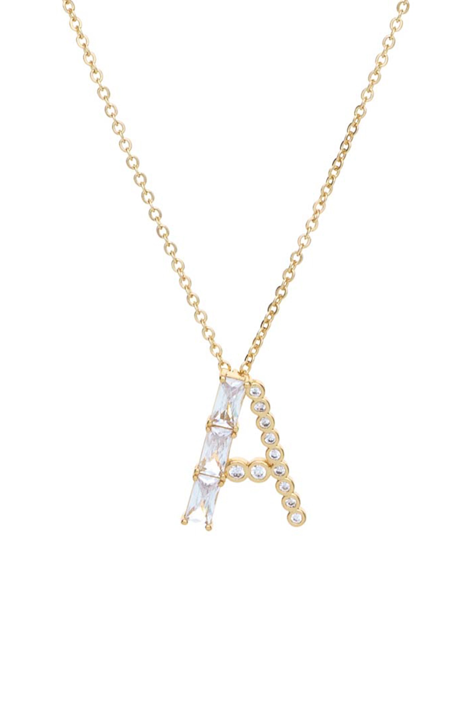 Mixed Crystal Initial Necklace - Ettika