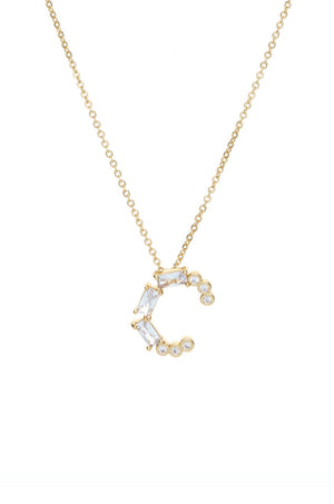 Mixed Crystal Initial Necklace - Ettika