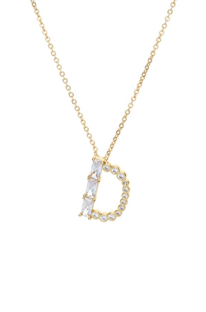 Mixed Crystal Initial Necklace - Ettika