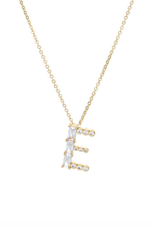 Mixed Crystal Initial Necklace - Ettika