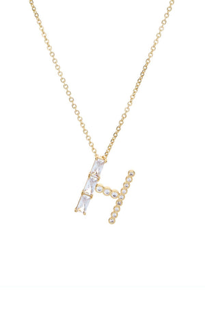 Mixed Crystal Initial Necklace - Ettika