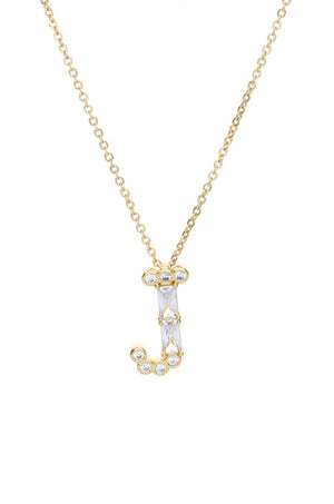 Mixed Crystal Initial Necklace - Ettika