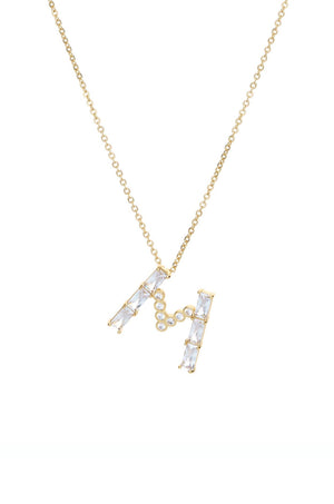 Mixed Crystal Initial Necklace - Ettika