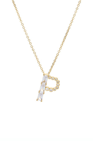 Mixed Crystal Initial Necklace - Ettika