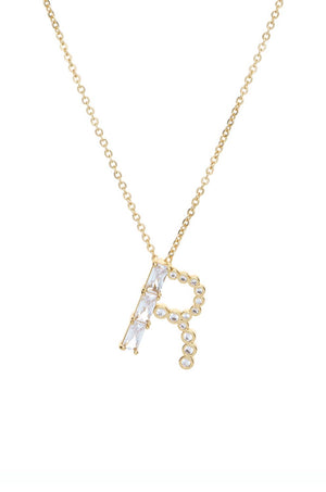 Mixed Crystal Initial Necklace - Ettika