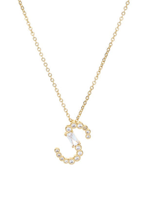 Mixed Crystal Initial Necklace - Ettika