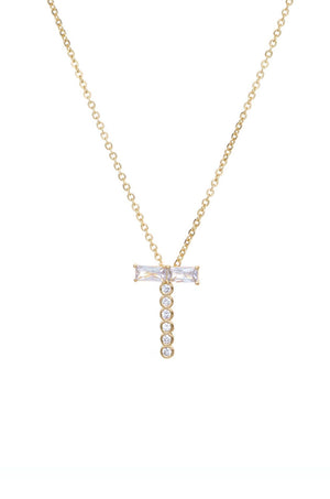 Mixed Crystal Initial Necklace - Ettika