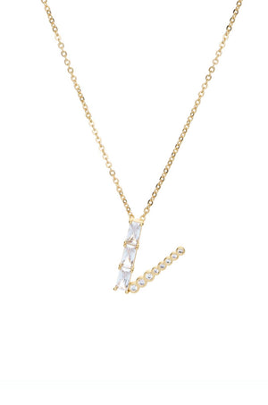 Mixed Crystal Initial Necklace - Ettika