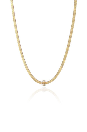 Initial Herringbone Necklace - Ettika