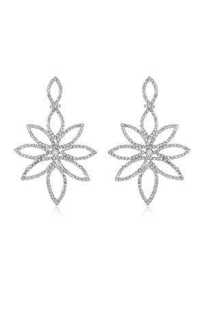 Crystal Bouquet Statement Earrings