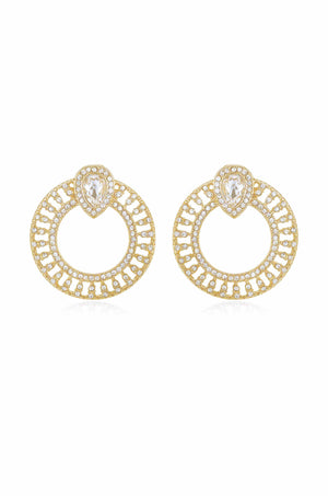 Glitter and Shine Circle Earrings