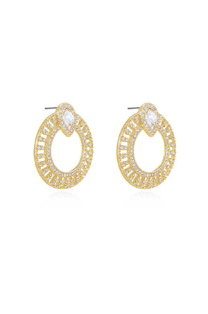 Glitter and Shine Circle Earrings