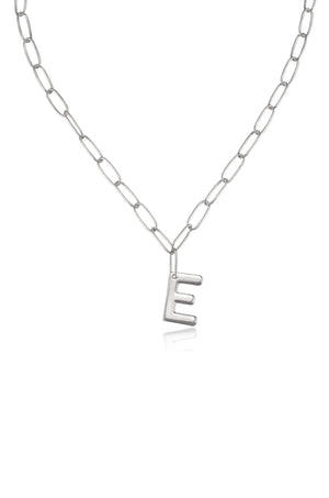 Paperclip Link Initial Necklace - Ettika