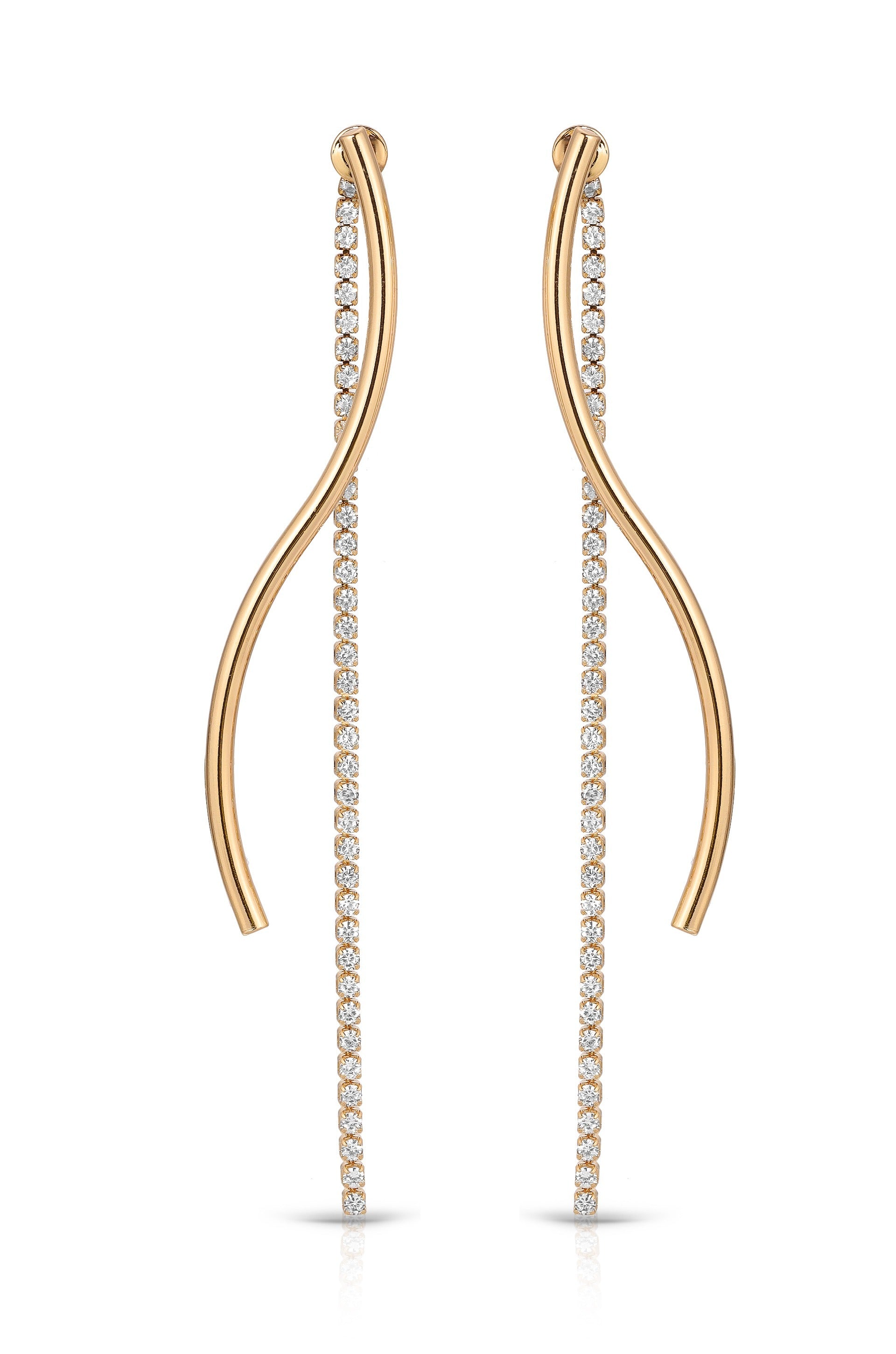 Spin Around Linear Dangle Earrings