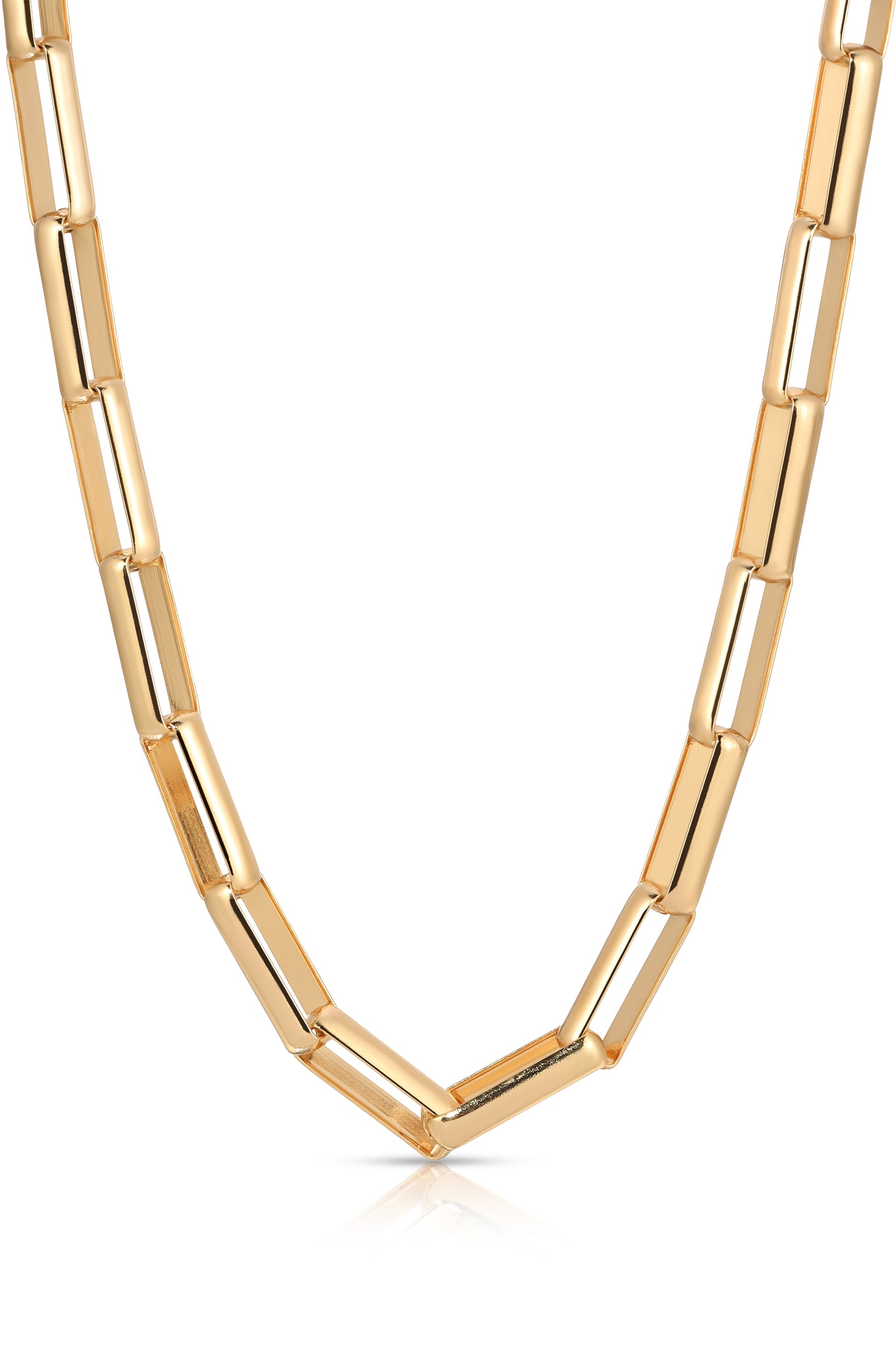 Rectangular Link Necklace