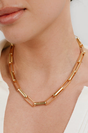 Rectangular Link Necklace