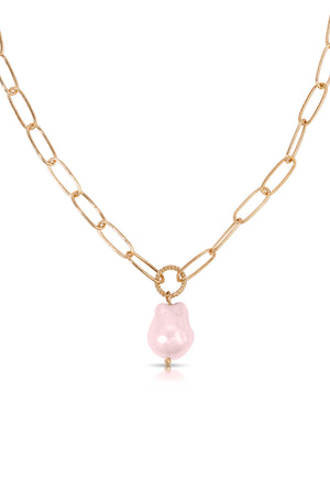 Single Pearl Chain Necklace