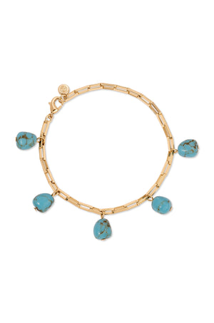 Turquoise Nugget Bracelet Set