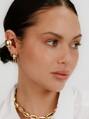 Chunky Metal Ear Cuff - Ettika