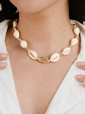 Out to Sea Cowrie Shell Necklace