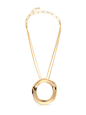 Open Circle Statement Necklace - Ettika