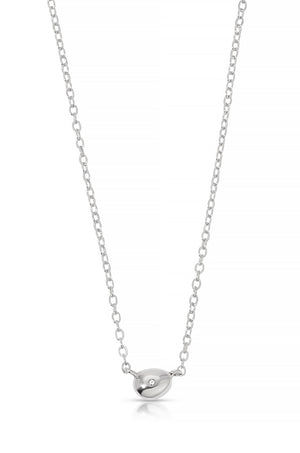 Polished Dainty Pebble Necklace