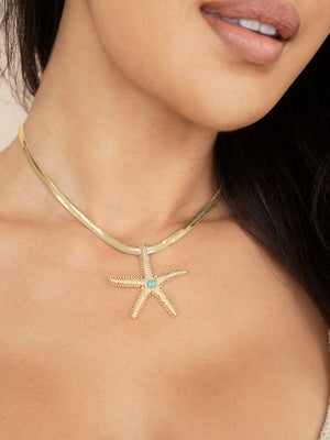 Mermaid Cove Starfish Pendant Necklace