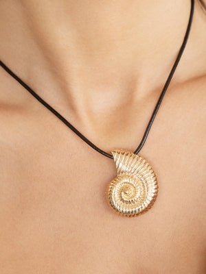 Nautilus Shell Cord Necklace