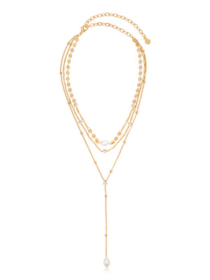 Forever Falling Pearl Lariat