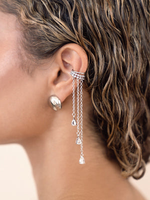 Crystal Waterfall Ear Cuff